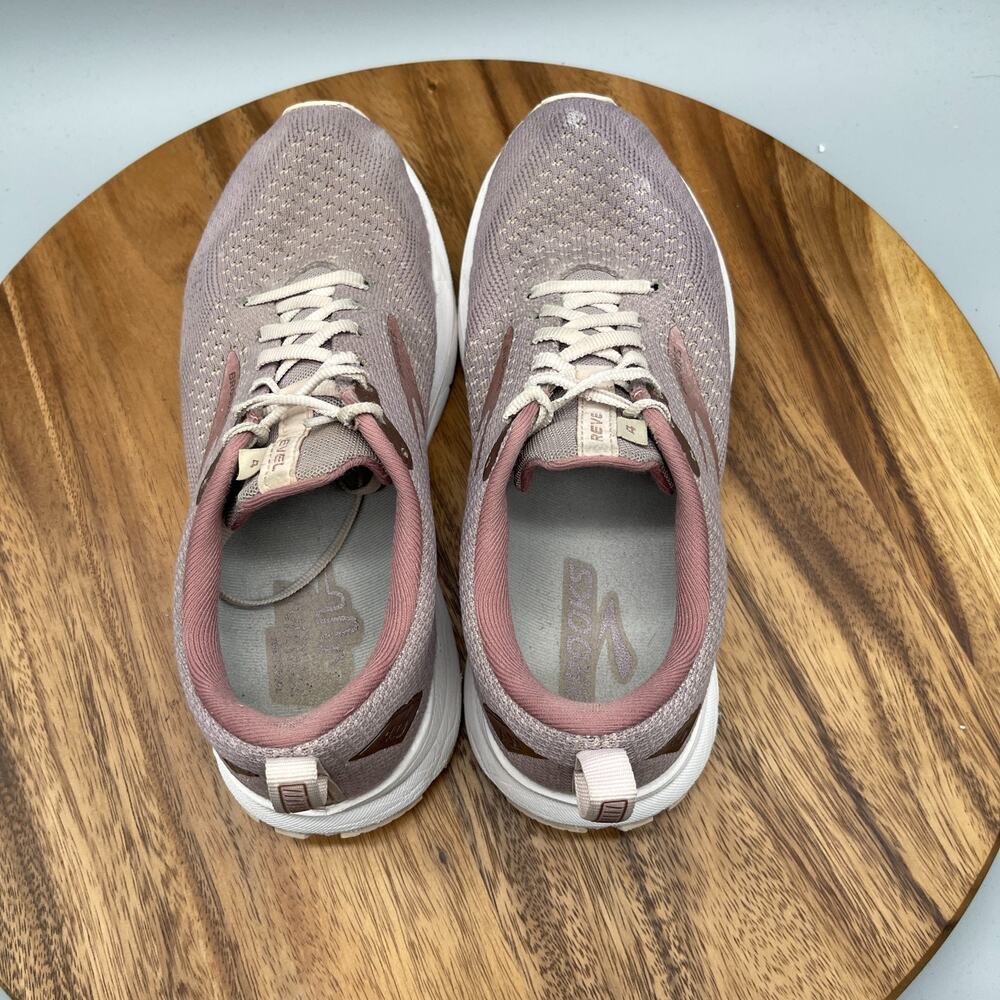 Brooks Revel 4 Shoes Womens Size 9 B Pink Running Comfort Walking Gym Sneakers - Picture 5 of 8